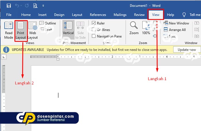 Cara Membuat Kop Surat di Microsoft Word Mudah  dosenpintar.com