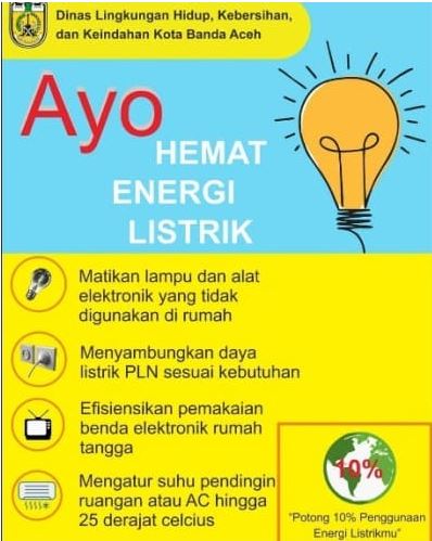 Contoh poster hemat energi untuk anak sd kelas 4