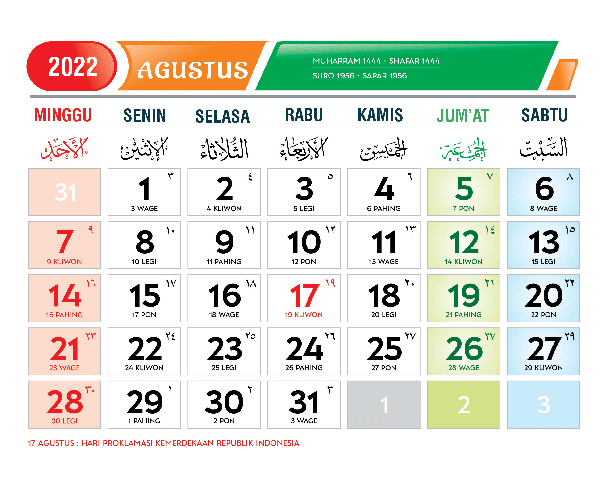 Kalender Jawa 2022