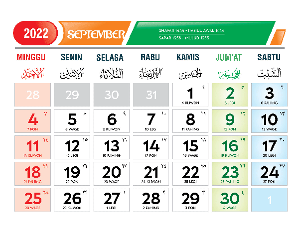 1 april 2022 kalender jawa