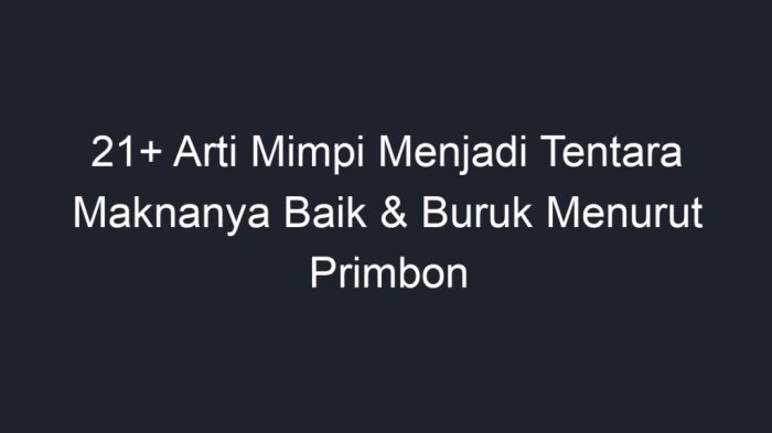 Arti Mimpi Menjadi Tukang