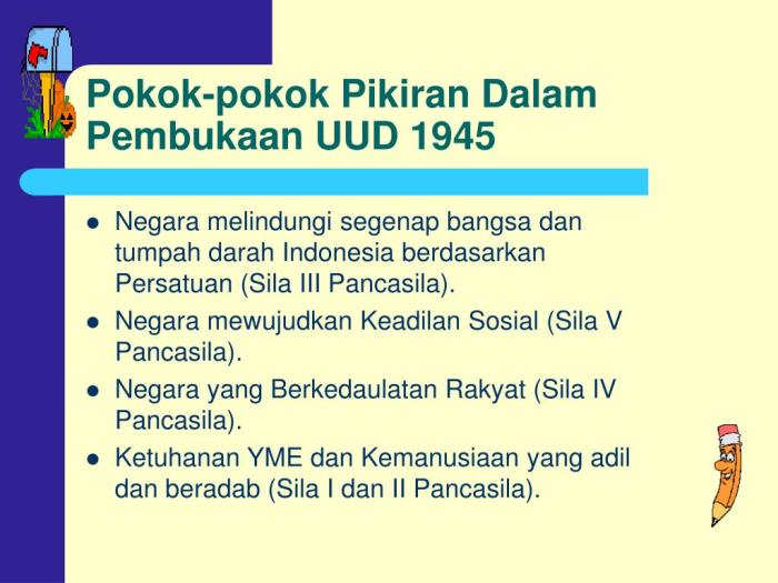 Pokok Pikiran Pembukaan UUD 1945